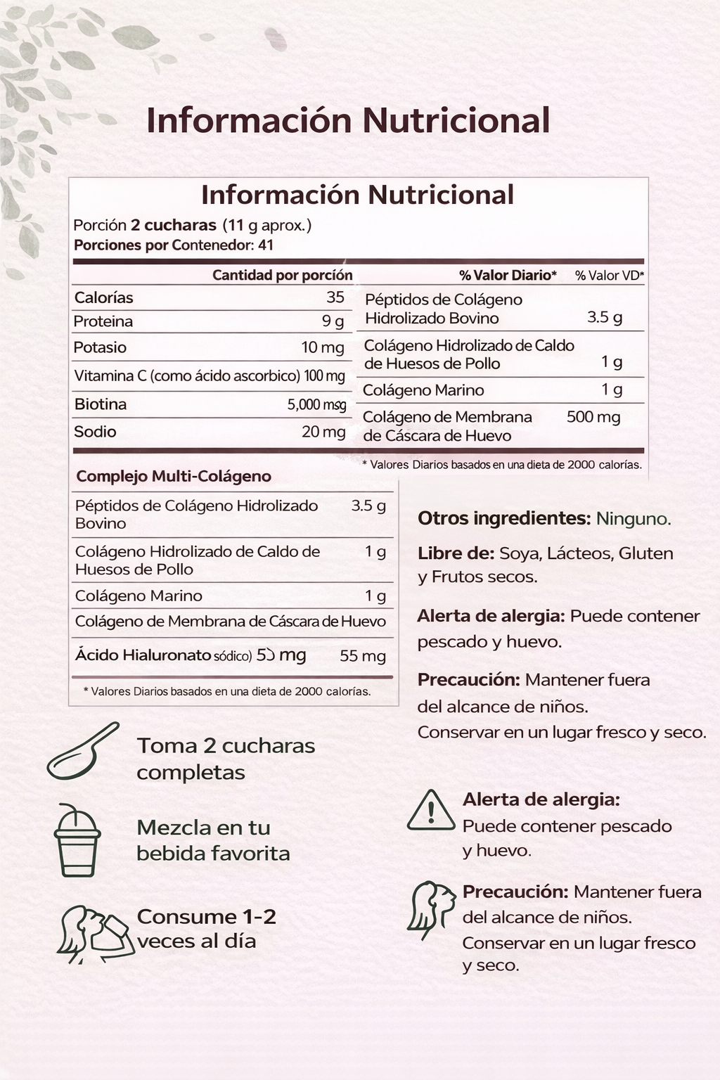 MULTICOLLAGEN PEPTIDES POLVO